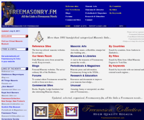 freemasonry.fm: Freemasonry.fm, all the links a Freemason needs
Best masonic links website (Freemasonry)
