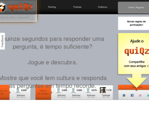 quiqz.com: quiQz.com
quiQz.com - Quem sabe, responde.