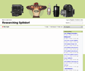 splitdorf.com: Researching Splitdorf
Splitdorf magneto information site and forum board for vintage motorcycle magnetos