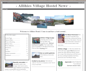 allihieshostel.net: Allihies Village Hostel News
Allihies Village Hostel: Friendly, warm, clean budget

accommodation on the beautiful rugged furthest south west

coast of Ireland.