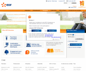 edfentreprises.fr: EDF Entreprises
Fourniture d énergie, économies d énergie, énergies renouvelables, actualités et contacts pour les Entreprises