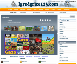 igre-igrice123.com: ONLINE IGRE IGRICE
 Besplatne online igre igrice ,akcijske,arkadne,sportske,zabavne,za djecu,misaone,popularne ...