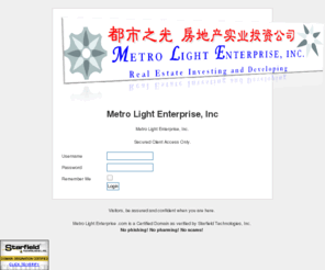 metrolightenterprise.com: Metro Light Enterprise, Inc.
Metro Light Enterprise, Inc. - MetroLightEnterprise.com - Real Estate Investing and Developing