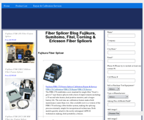 fibersplicerblog.com: Fiber Splicer Blog Fujikura, Sumitomo, Fitel, Corning & Ericsson Fiber Splicers
Fiber Splicer Blog Fujikura, Sumitomo, Fitel, Corning & Ericsson Fiber Splicers