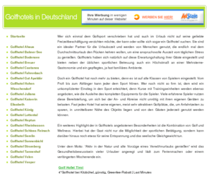 golfhotel-online.net: Golfhotels in Deutschland
Golfhotels in Deutschland übersichtlich zusammengefasst.