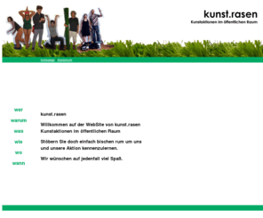 kunstpunktrasen.info: kunstrasen - Aktionen im öffentlichen Raum
