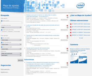 mapadeayudasintel.com: Mapa de Ayudas Intel  Subvenciones para la adquisición de bienes informáticos
