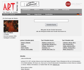 myartserver.com: ArtServer
Moderne und zeitgenössische Kunst. Grafiken, Skulpturen, Originale. ArtServer