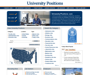 universityjobstoday.com: Academic Jobs |  Academic Employment | Academic Job Board  - Academic Jobs Today .com
Searching for academic jobs? Find academic jobs now on Academic Jobs Today .com, a leading site for finding jobs in higher education. Academic Jobs Today has new academic job posts daily for college and university professors, administrators, deans, and more. Search smarter. Recruit better. AcademicJobsToday 