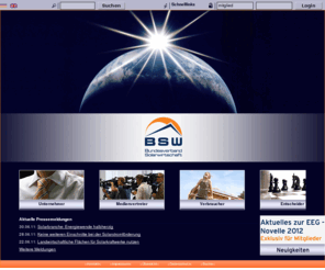 solarfonds-ratgeber.de: BSW-Solar: BSW-Solar - Bundesverband Solarwirtschaft
Offizielle Homepage des Bundesverbandes Solarwirtschaft - Official Homepage of the German Solar Industry Association