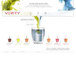 verity-online.com: VERITY
Tomorrow\'s tea today: With Verity liquid tea the architects of ideas from the german company Verity Tea GmbH offer you the tea of the future today.