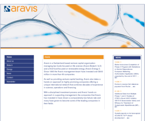 aravisventures.com: Aravis - Venture Capital
Aravis is a venture capital organisation investing in highly promising life sciences and renewable energy companies. Since 1995, Aravis has invested over $600 million in more than 80 companies.