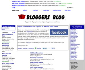 bloggersblog.org: Bloggers Blog -- Blogging the Blogosphere
BloggersBlog.com Blogging the Blogosphere.  Bloggers Blog reports on blogging news and trends.