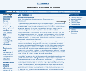 fraiseuses.org: Trouver une fraiseuse fiable à bon prix
Découvrez tout sur les fraiseuses et comment les choisir en cliquant ici