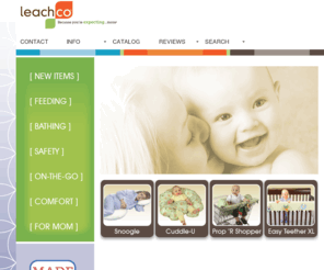 travelsnoogle.com: Leachco Baby Products
 High-quality baby products at affordable prices. 

	Gifts and supplies for infants and children. Safety supplies for toddlers.