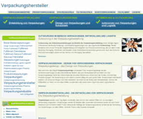 verpackungshersteller.com: Verpackungshersteller | auf Verpackungshersteller.com Hersteller Infos
Verpackungshersteller. Auf Verpackungshersteller.com finden Informationen zu Verpackungsherstellern und Verpackungsherstellung. Hersteller für Verpackungen