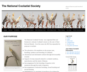 cockatiels.org: The National Cockatiel Society: America’s finest non-profit Avicultural society | The National Cockatiel Society | America's finest non-profit Avicultural society.
