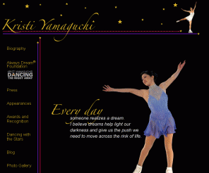 kristiyamaguchi.com: Kristi Yamaguchi | Official Kristi Yamaguchi Website
The Official 2008 Kristi Yamaguchi Website