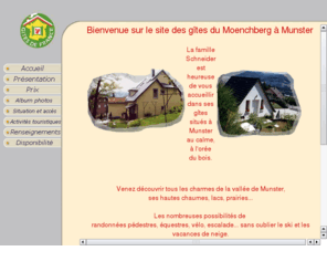 les-hauts-de-munster.biz: Gîtes les hauts de Munster
Location de deux gîtes de France en Alsace, près des montagnes vosgiennes