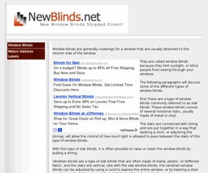 newblinds.net: Window Blinds
Window blinds are a necessity for every home.