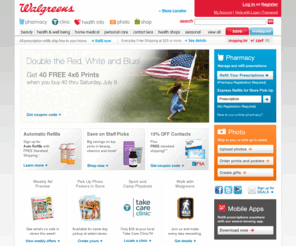 walgreenscaregiving.org: Welcome to Walgreens - Your Home for Prescriptions, Photos and Health Information
Walgreens.com - America's online pharmacy serving your needs for prescriptions, health & wellness products, health information and photo services