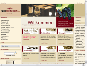 weininternational.info: Weinshop - Ausgesuchte Weine zu fairen Preisen
Weinshop - Ausgesuchte Weine zu fairen Preisen