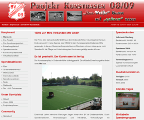 bv09-projektkunstrasen.de: Kunstrasenseite des BV 09 Drabenderhöhe
Alle wichtigen Daten zum Kunstrasenprojekt des BV 09 Drabenderhöhe e.V. Abteilung Fußball, Außerdem immer der neuste Stand unseres Quadratmeterverkaufs