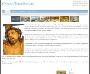 capillatorreespacio.net: Capilla Torre Espacio
Capilla-Oratorio de culto Católico 
