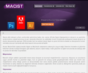 macist.net: Hakkımızda
Macist Bilişim Teknolojileri Danışmanlığı. Apple ürün ve çevre birimleri destek ve bakım hizmetleri. Bize Ulaşın...