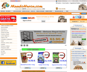 mundohuron.com.es: Tienda de Hurones . Jaulas, alimentacion y accesorios para el huron.
mundohuron.com