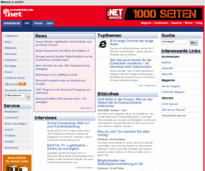 eurodotnet.info: .NET - News, Topthemen, Interviews und Buchtipps
Die .NET Zone von Entwickler.de bietet täglich aktuelle News, Top-Stories, Experten-Interviews sowie Bücher zum Thema .NET Entwicklung.