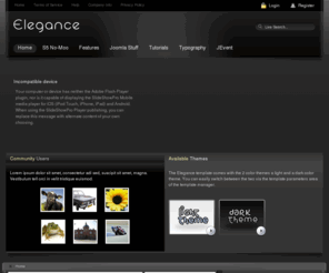 farrowz.com: Components used in Elegance
Joomla! - the dynamic portal engine and content management system