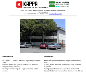 kappasrl.it: Kappa s.r.l. - Home Page
Kappa s.r.l. Realizzazione Macchine Taglia Campioni - Fabric saples cutting macchine builder