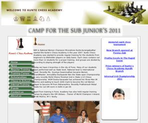 kuntechessacademy.com: Welcome to Kunte Chess Academy
Kunte Chess Academy website