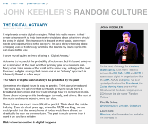 randomculture.com: John Keehler's Random Culture Blog - Home
