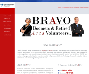 bravovolunteers.org: BRAVO Home
BRAVO: Boomers and Retired Arts Volunteers