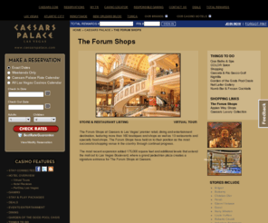 caesarsforumshops.com: Caesars Shopping The Forum Shops
