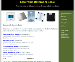 electronicbathroomscale.org: Electronic Bathroom Scale
Here you will be able to find suppliers of an electronic bathroom scale that will allow you to conveniently monitor your weight.