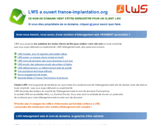 france-implantation.org: LWS - Le nom de domaine abelmartin.fr a t rserv par lws.fr
LWS, enregistrement de nom de domaine, lws a reserve le domaine abelmartin.fr et s