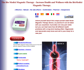 godsendtherapy.com: Electro Magnetic Field Therapy Device, Elbow Tendonitis, Muscle Spasms, Electronic Back Pain Killer
The Bio Medici Magnetic Therapy Device provides pain relief, and can treat more than 60 different health problems with long term healing effect.Electro Magnetic Field Therapy Device, Elbow Tendonitis, Muscle Spasms, Electronic Back Pain Killer 