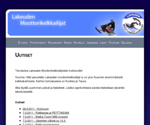 lakeudenmoottorikelkkailijat.com: Lakeuden moottorikelkkailijat - Etusivu
