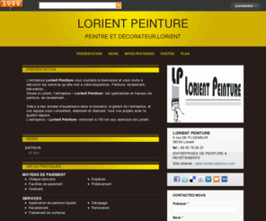 lorient-peinture-56.com: Entreprises de peinture & Revêtements - Lorient - LORIENT PEINTURE
LORIENT PEINTURE Entreprises de peinture & Revêtements Lorient 56100 L’entreprise Lorient Peinture vous souhaite la bienvenue et vous invite à découvrir les services qu’elle met à votre disposition. Peinture, ravalement, décoration…...