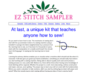 ezstitchsampler.com: EZ Stitch Sampler - Learn How to Sew
Learn how to sew using a traditional hand-stitched sampler