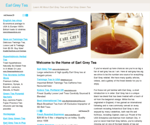 earl-grey-tea.org: Earl Grey Tea Information - All About Earl Grey Tea
Earl Grey Tea and Earl Grey Green Tea Source - This is the ultimate Earl Grey Tea resource on the net.