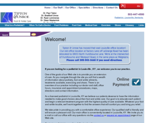 tiptonandunroe.com: Louisville Podiatrist - Dixie Highway Office - Podiatrist in Louisville, KY
Dr. Paul Tipton and Dr. Bradford Unroe is a Podiatrist located in Louisville, KY.