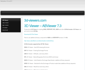 3D Viewer – ABViewer. View, print and convert STEP, STP, STL, IGES, 3DS, DWG and other 3D file formats!