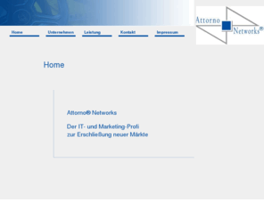 attorno-networks.net: Homepage Attorno® Networks GmbH
Attorno Networks GmbH ist der IT- und Marketingprofi