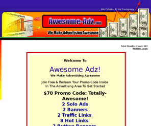 awesome-adz.com: Awesome-Adz - We Make Advertising Awesome
Awesome Adz advertising program provides you with many advertising features and benefits free!