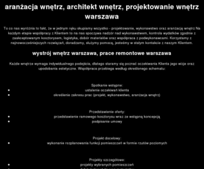 fusiondesign.pl: FUSION DESIGN ť aranżacja, architekt, wystrój, projektowanie wnętrz, prace remontowe :: Warszawa
FUSION DESIGN - aranżacja wnętrz, wystrój wnętrz, architektura wnętrz - ZAPRASZAMY