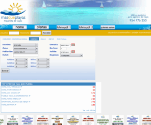 masqueplayas.com: MAS QUE PLAYAS , MAYORISTA DE VIAJES 
HOTEL,ESTANCIAS,ANDALUCIA,MAYORISTA DE VIAJES